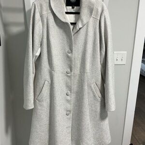 Torrid Light Gray Textured Coat